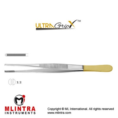 UltraGrip™ TC Oehler Dissecting Forcep 1 x 2 Teeth Stainless Steel, 18 cm - 7" UltraGrip™ TC Oehler Dissecting Forcep 1 x 2 Teeth Stainless Steel, 18 cm - 7"